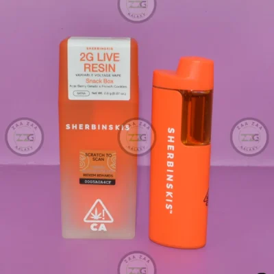 SHERBINSKIS LIVE RESIN VAPES SNACK BOX