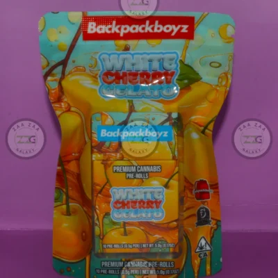 BACKPACKBOYZ PREROLLS WHITE CHERRY GELATO