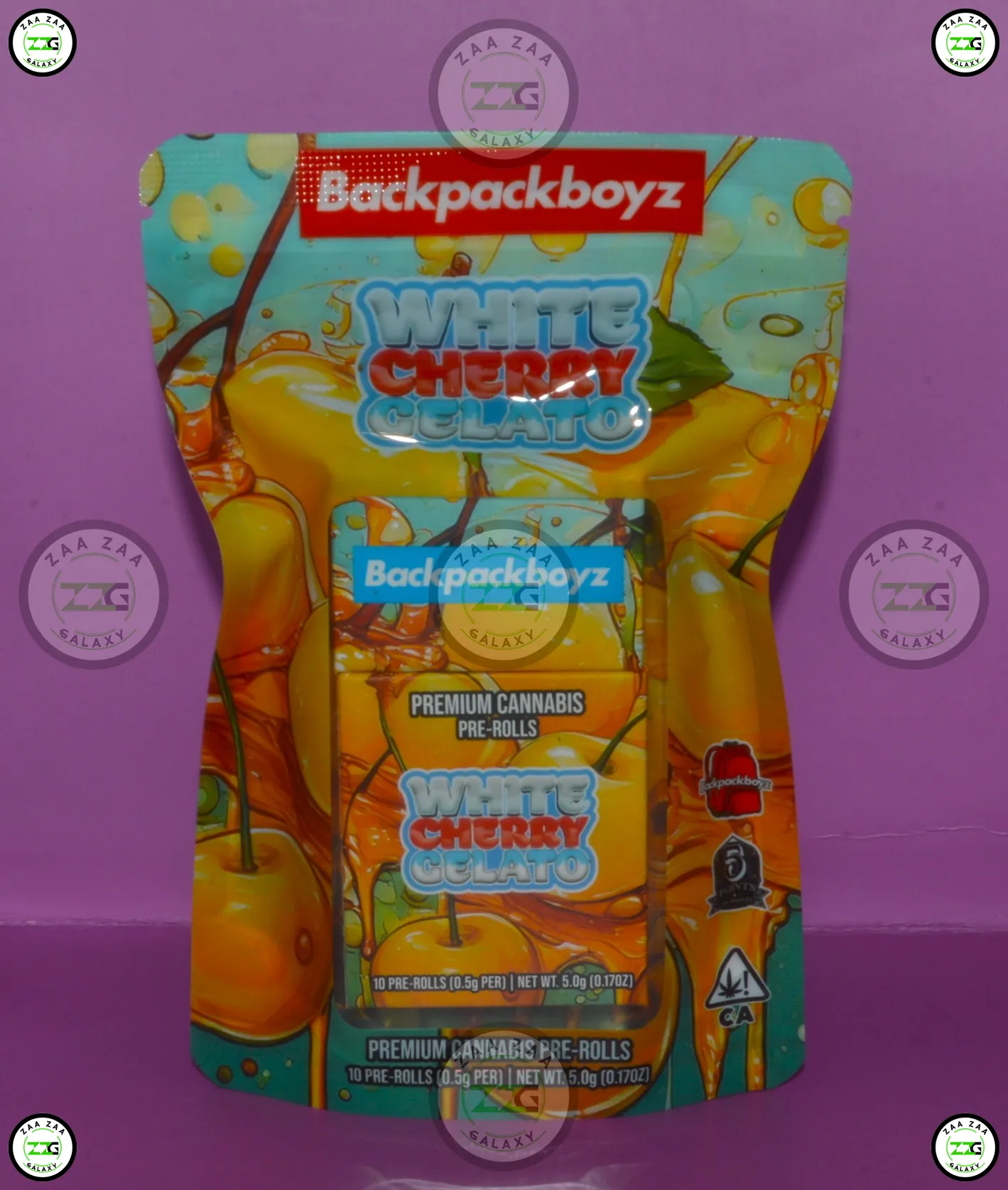 BACKPACKBOYZ PREROLLS WHITE CHERRY GELATO