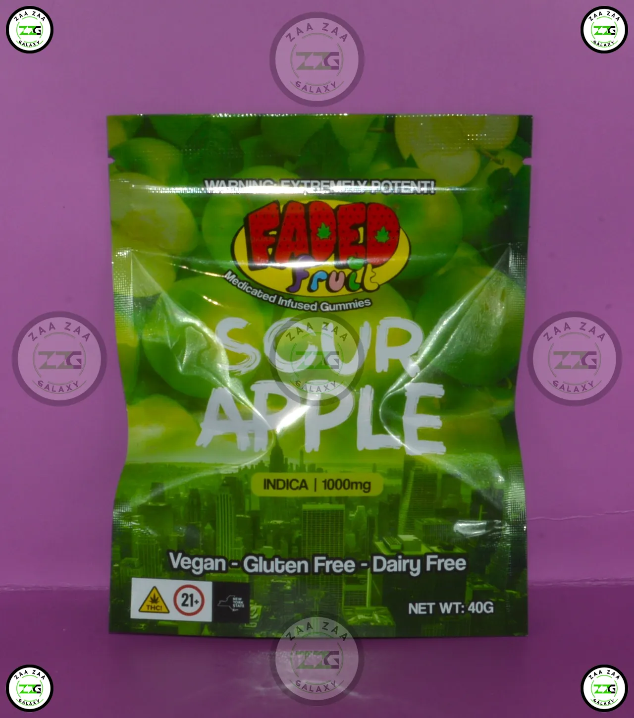FADED FRUITS GUMMIES SOUR Apple
