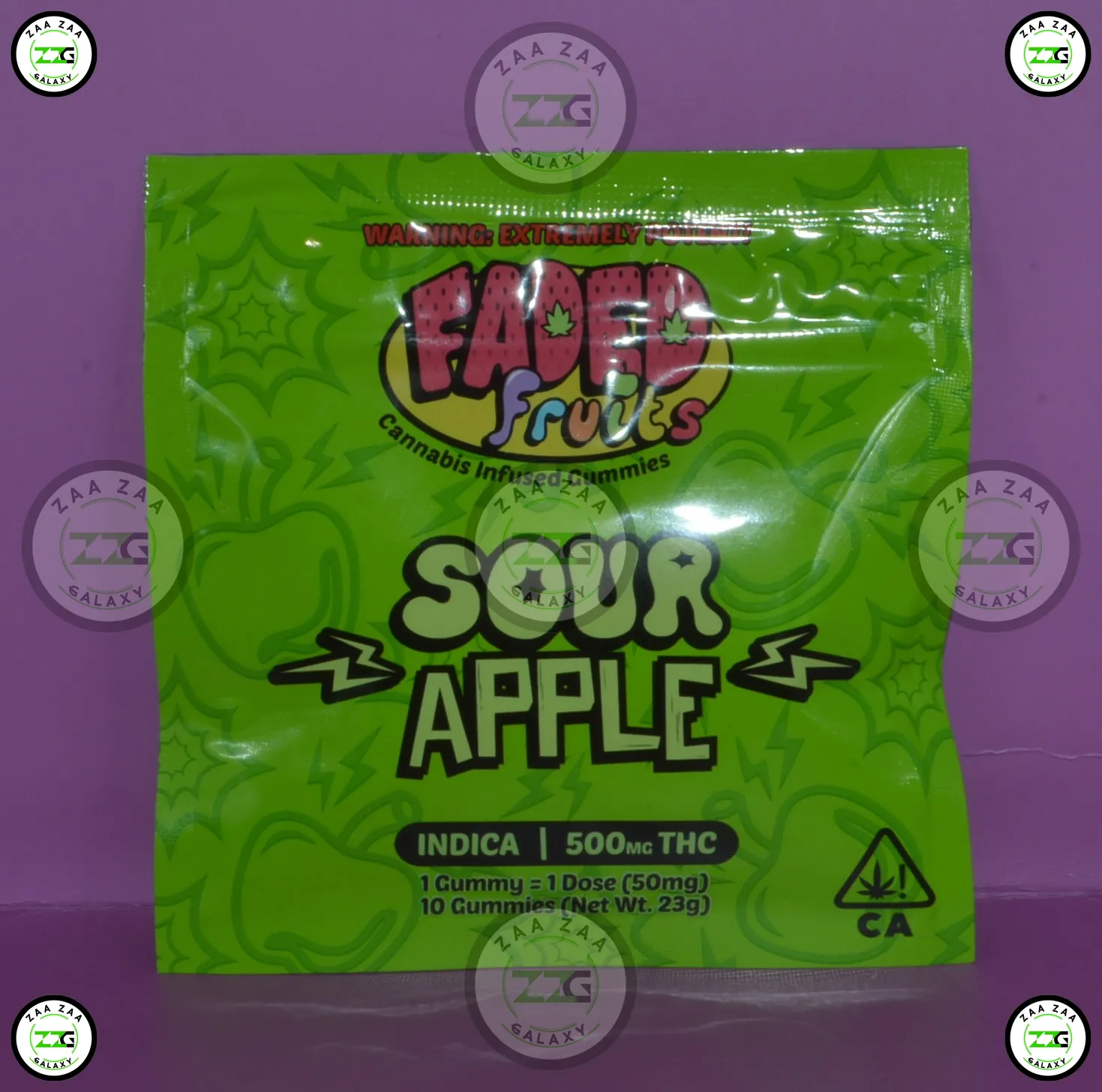 FADED FRUITS GUMMIES SOUR APPLE